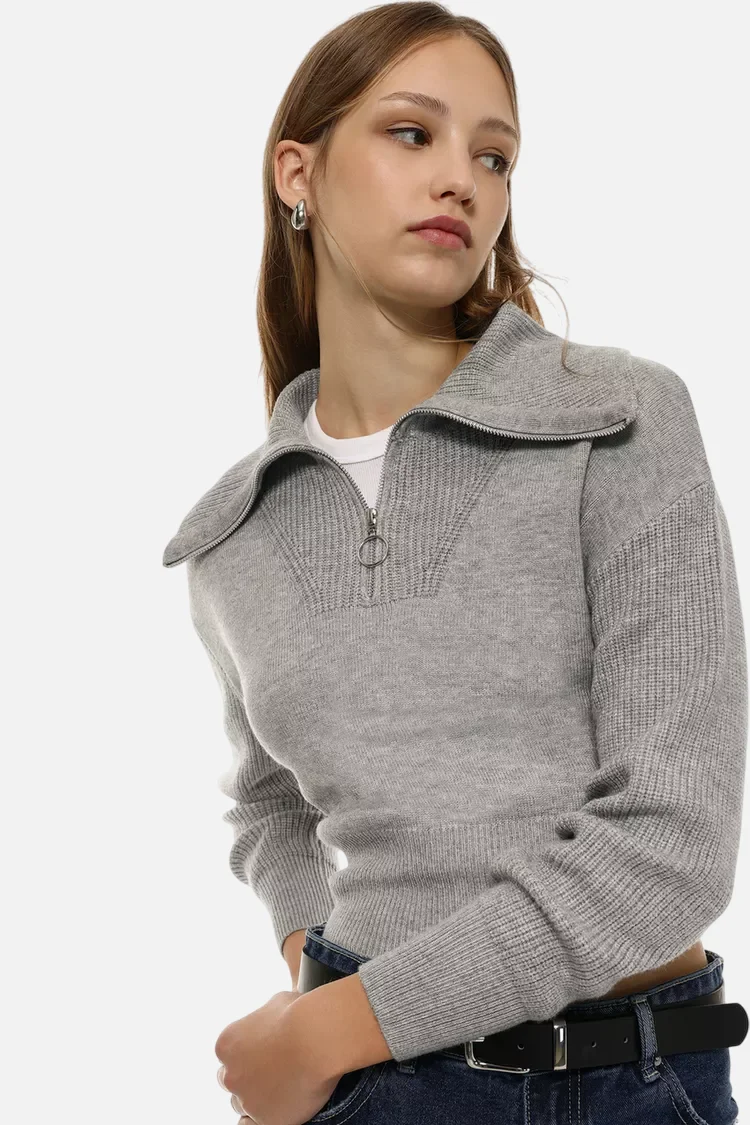 Zip neck jumper - Image 6
